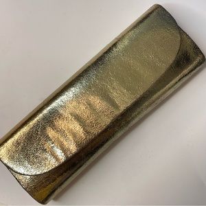 Glam Women’s Evening Clutch Purse Gold Silver Metallic